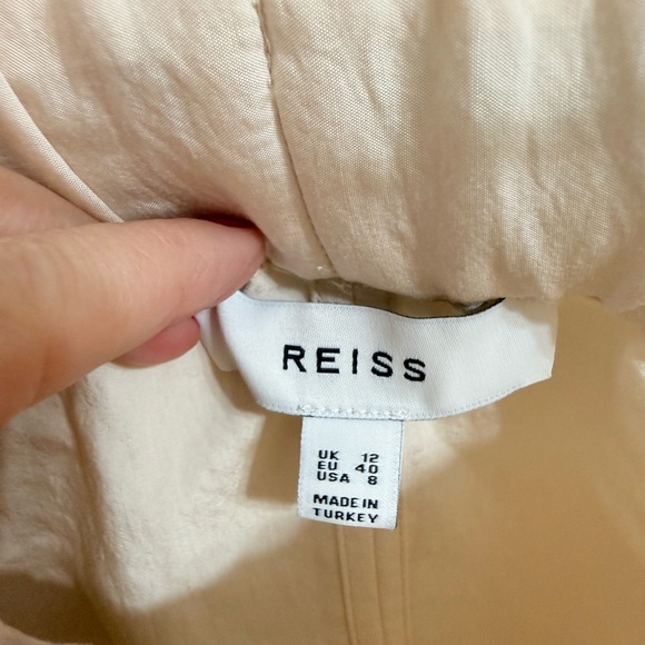 Reiss Kori swing belted maxi minimalist capsule wardrobe size 8 - Picture 3 of 5